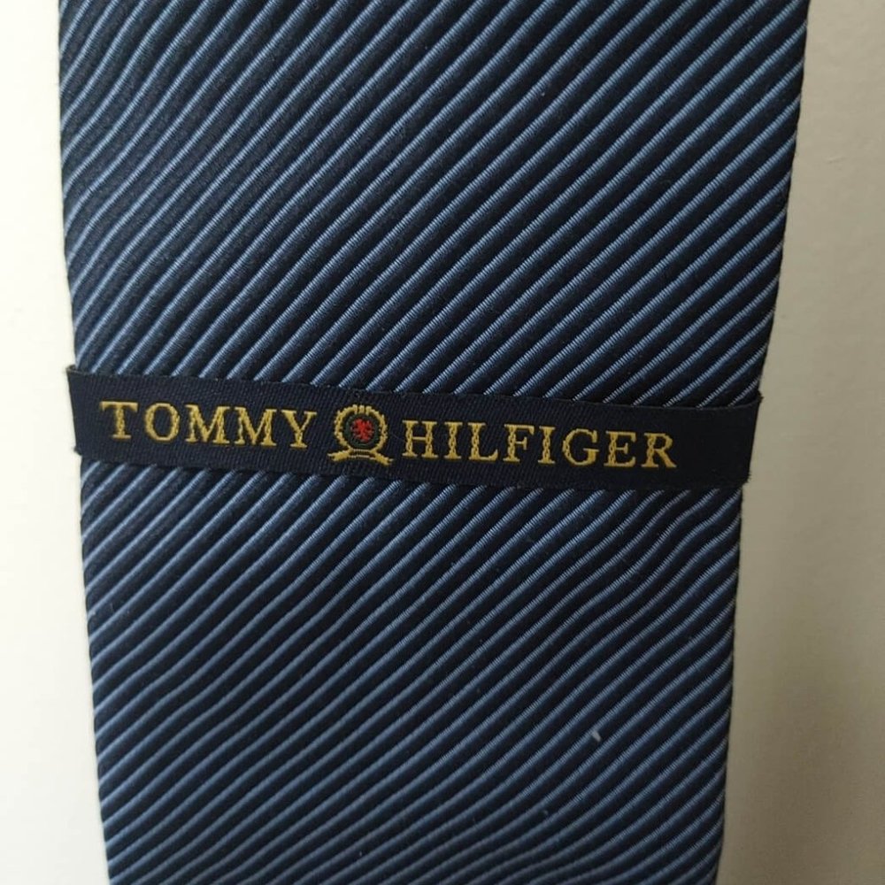 Tommy Hilfiger Men's (Blue Diagonal) Silk Tie